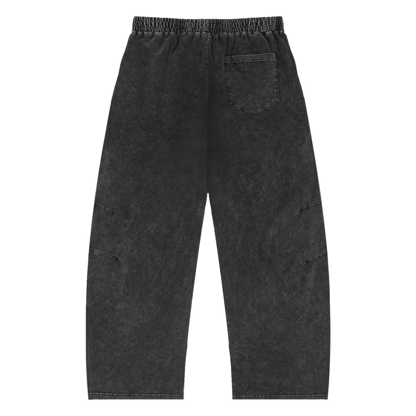 Snow Wash Drawstring Cotton Pants