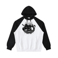 Black Raglan Sleeve Hoodie
