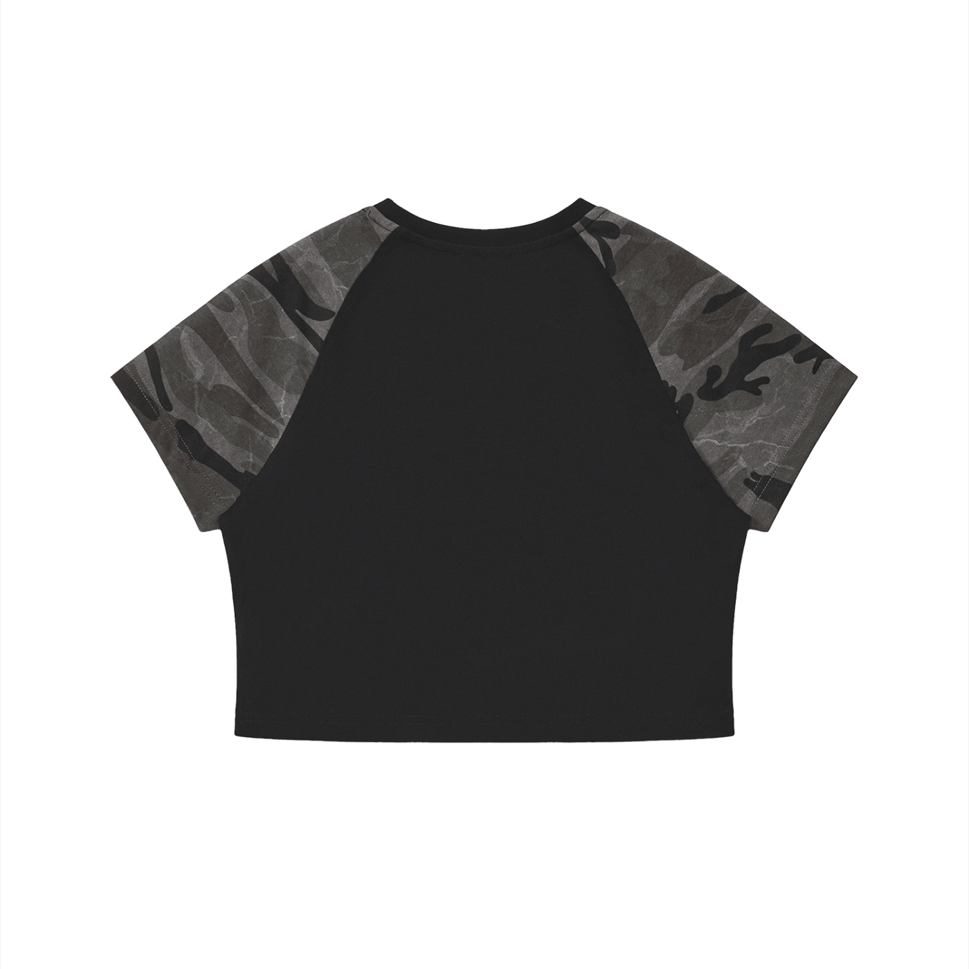 Women’s Camo Raglan Crop T-Shirt