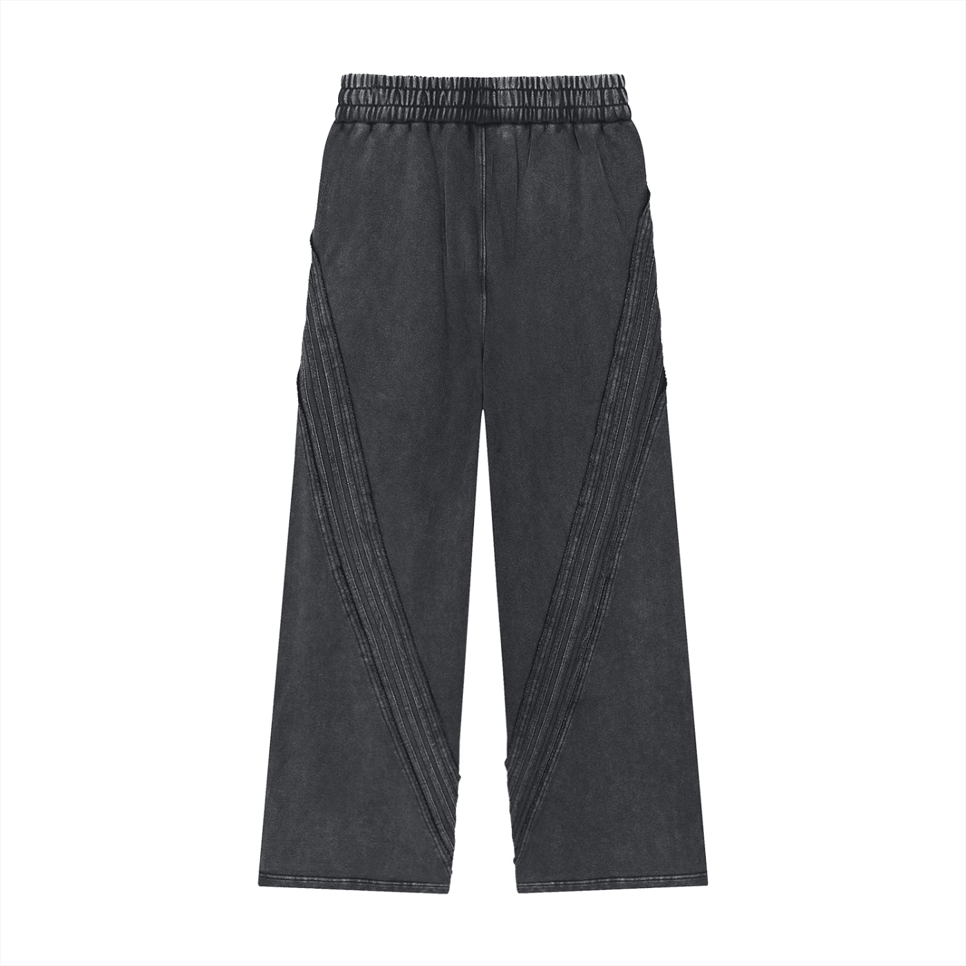 Snow Washed Tape Raw Edge Sweatpants