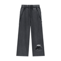 Snow Washed Tape Raw Edge Sweatpants