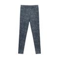 Jean Blue Faux Denim Zip-Fly Leggings