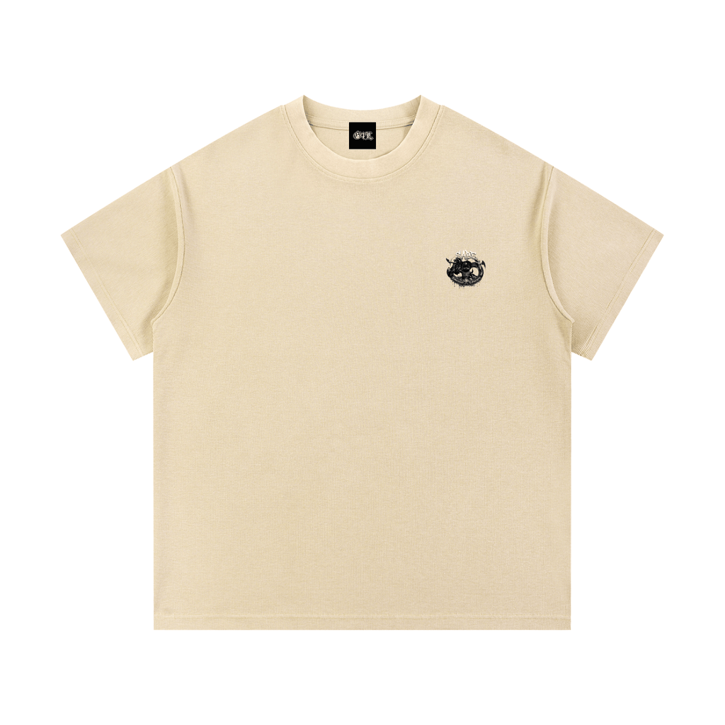 Mineral Wash Waffle Knit T-Shirt