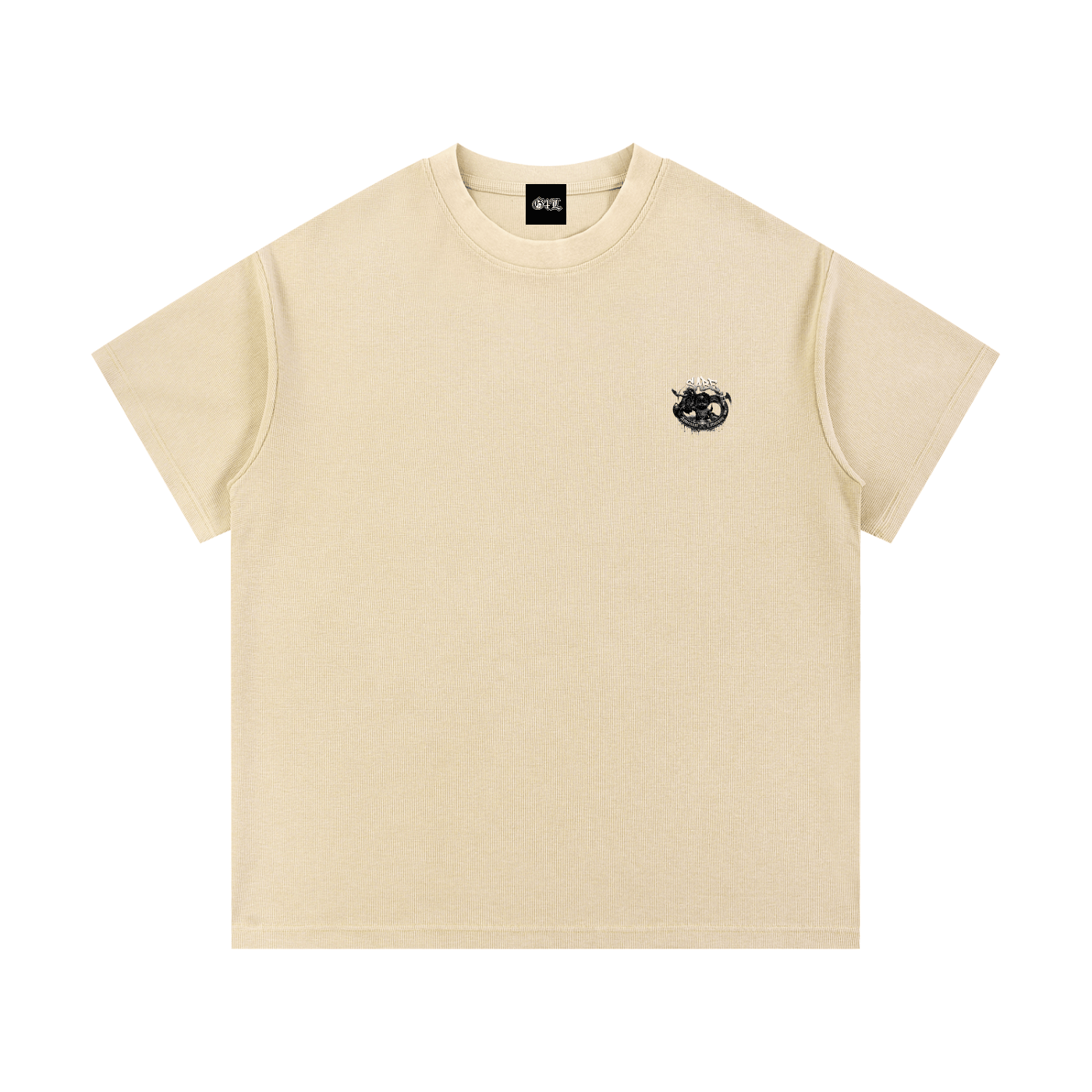 Mineral Wash Waffle Knit T-Shirt
