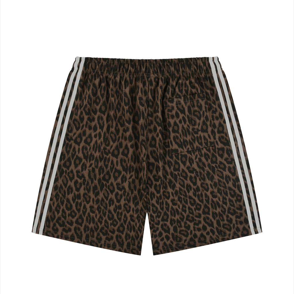 Heavyweight Leopard Drawstring Shorts