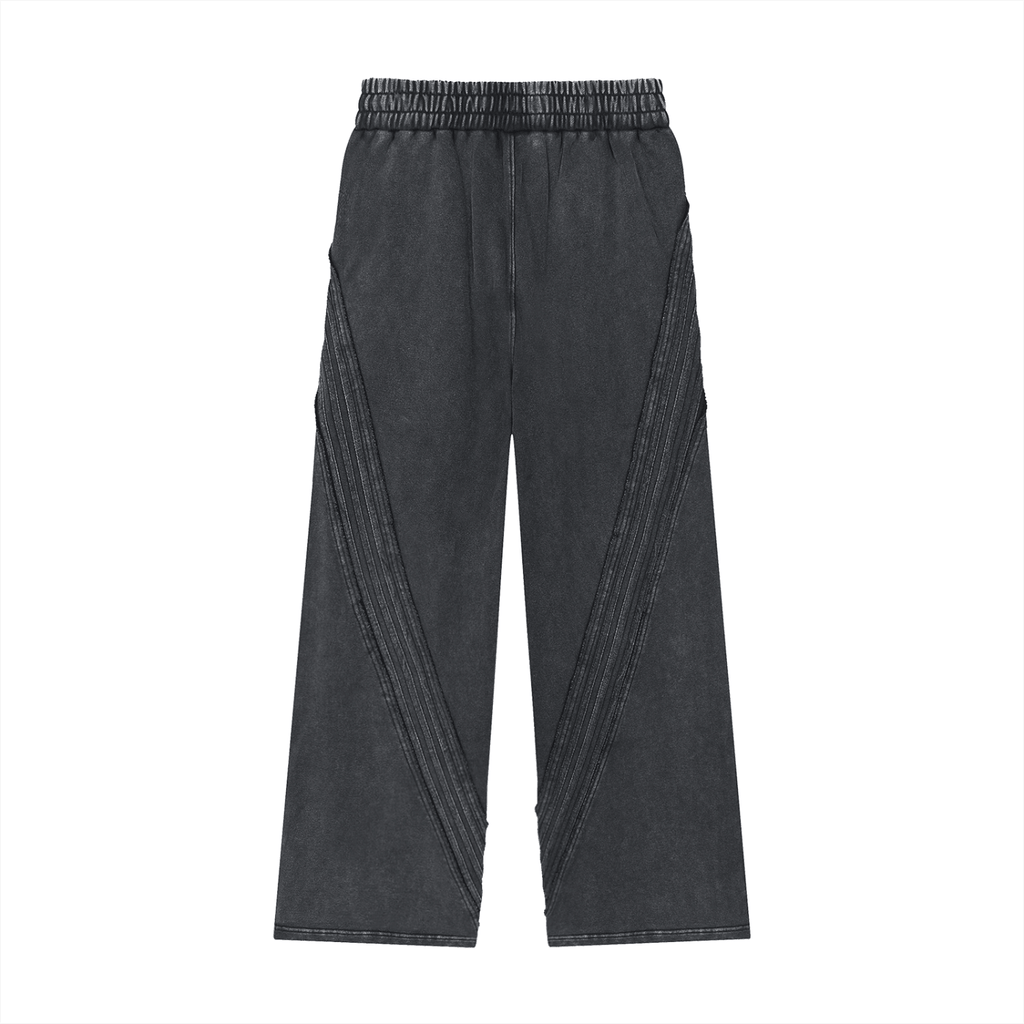 Snow Washed Tape Raw Edge Sweatpants