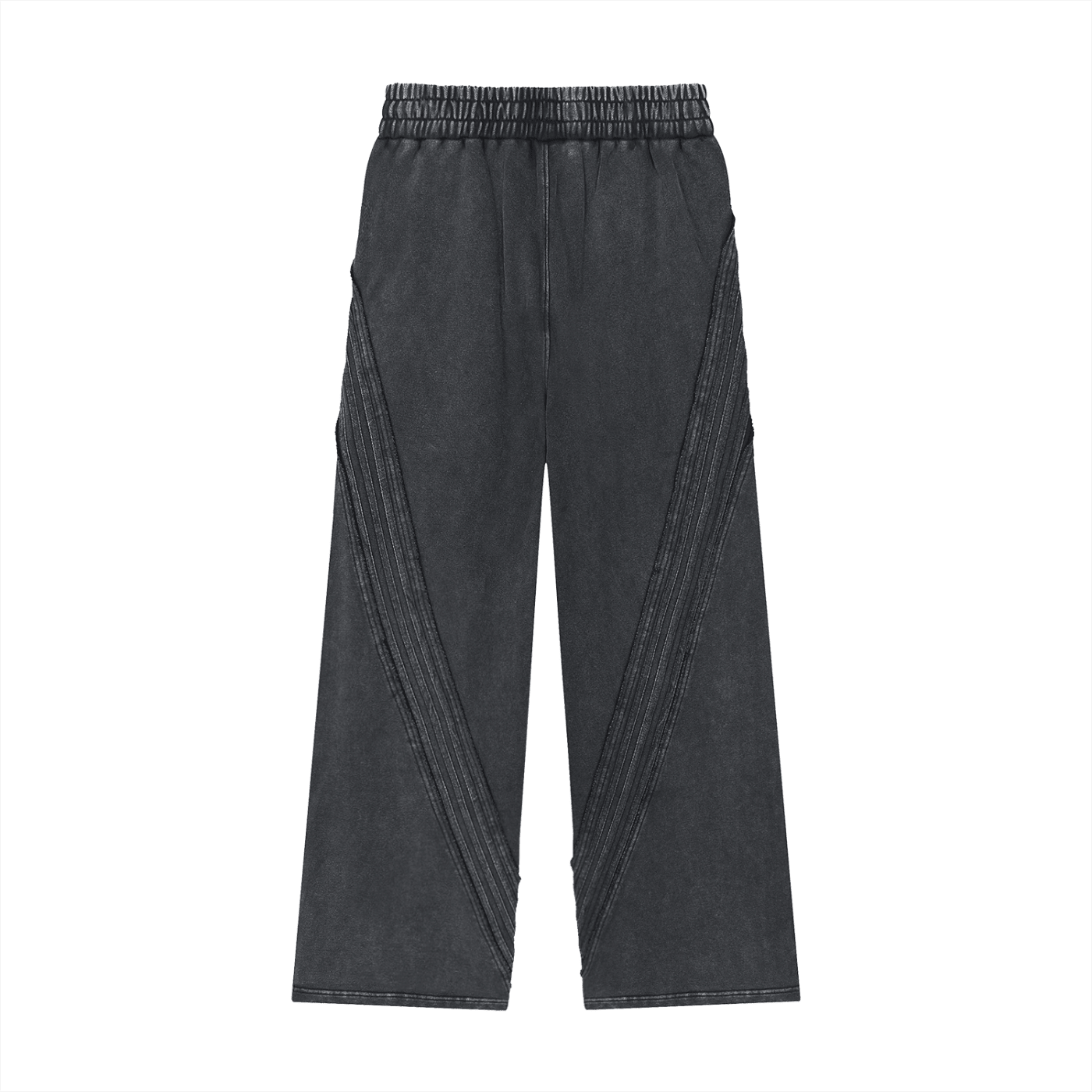 Snow Washed Tape Raw Edge Sweatpants