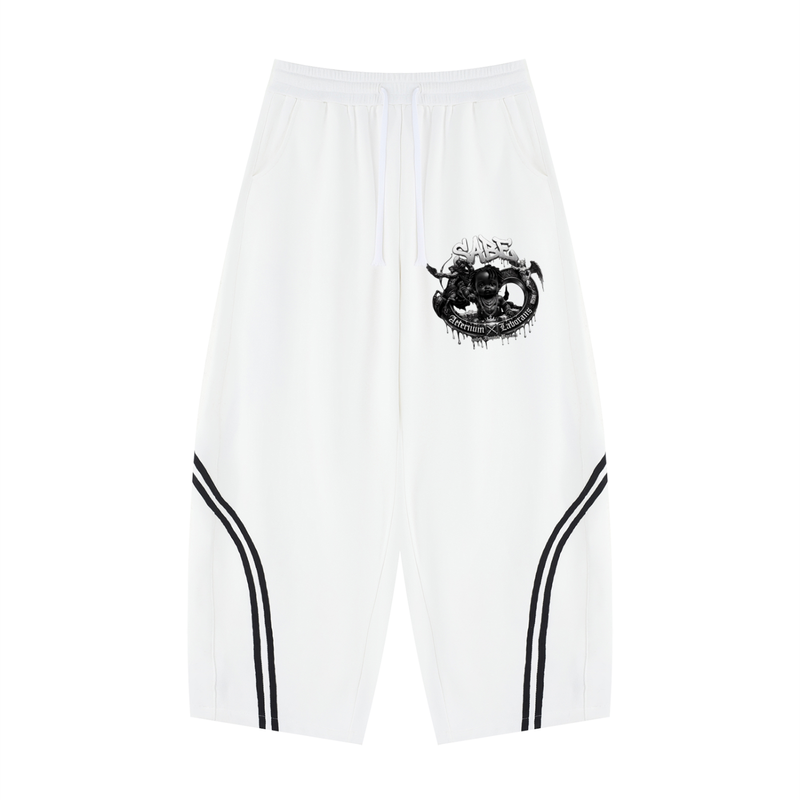 Wide Leg Piping Sweatpants