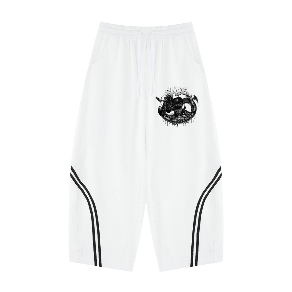 Wide Leg Piping Sweatpants