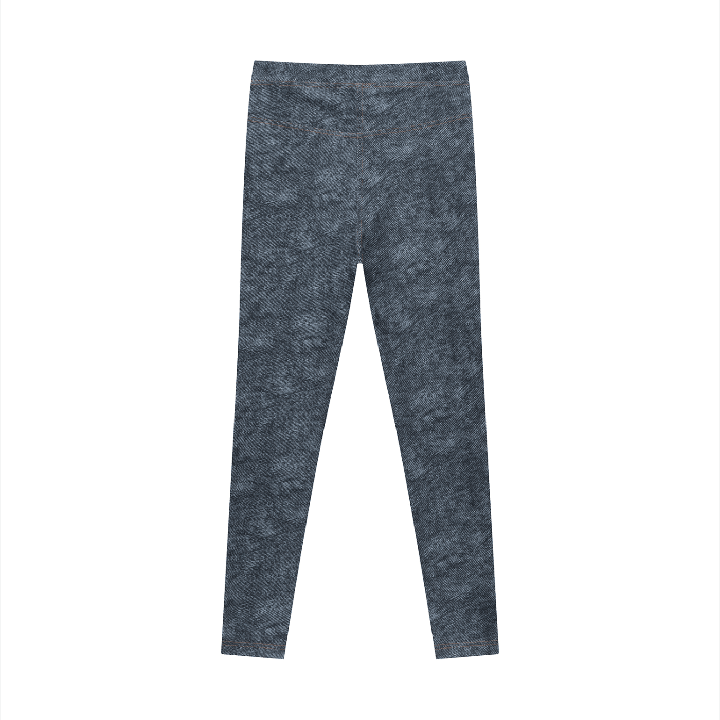 Jean Blue Faux Denim Zip-Fly Leggings