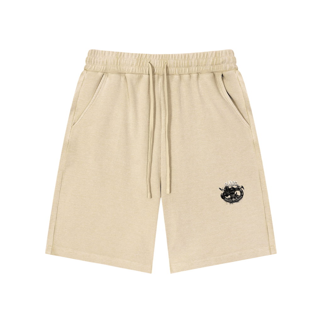 Mineral Wash Waffle Knit Shorts