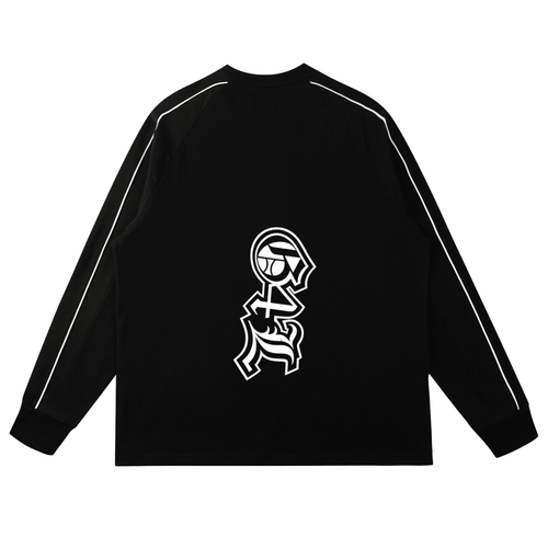 Contrast Panel Raglan Sweatshirt