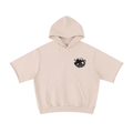 Unisex Mineral Wash Short Sleeve Hoodie