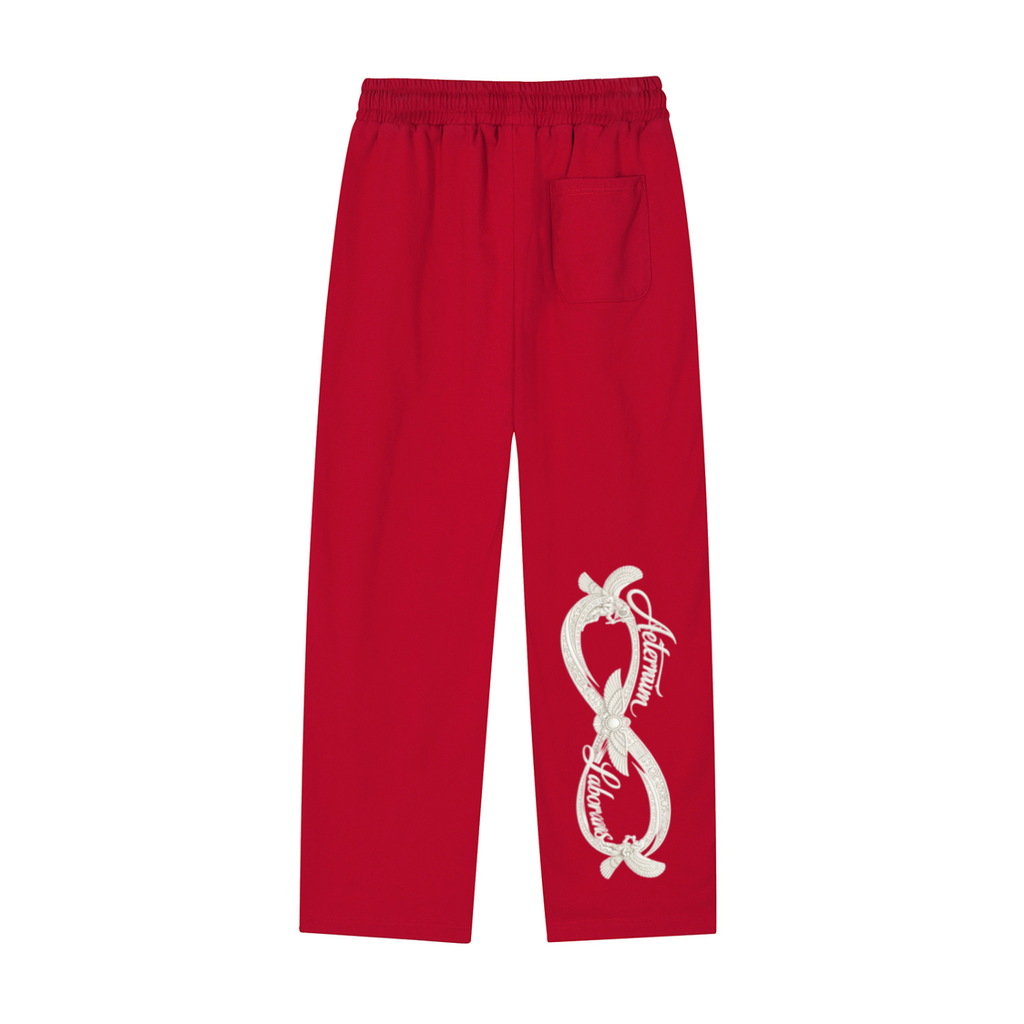 Reflection Striped Straight-Leg Sweatpants