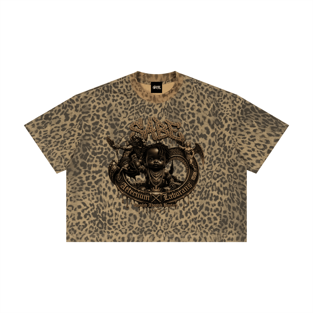 Unisex Leopard Print Boxy T-Shirt