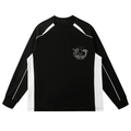 Contrast Panel Raglan Sweatshirt